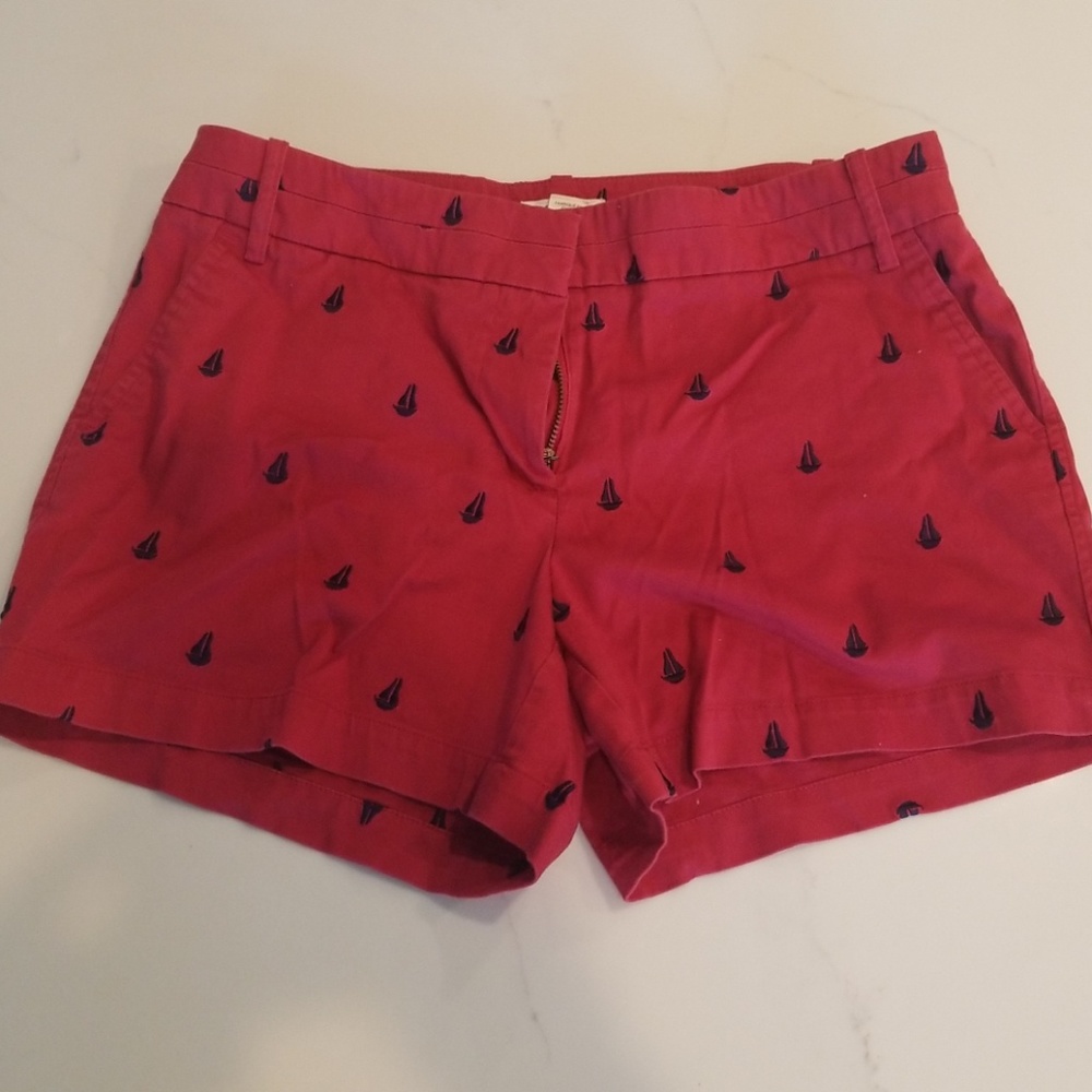 Red Nautical Shorts